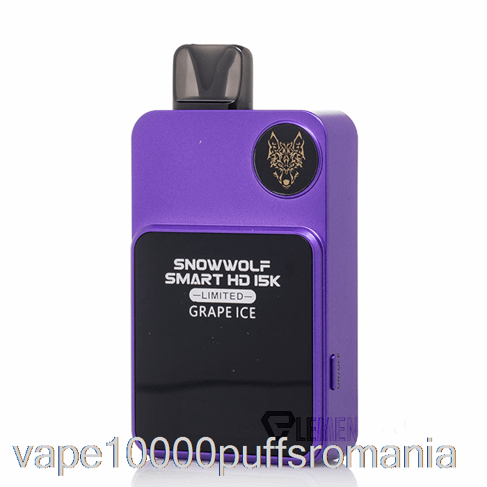 Vape Romania Snowwolf Smart Hd 15k Limitat Gheață De Struguri De Unică Folosință